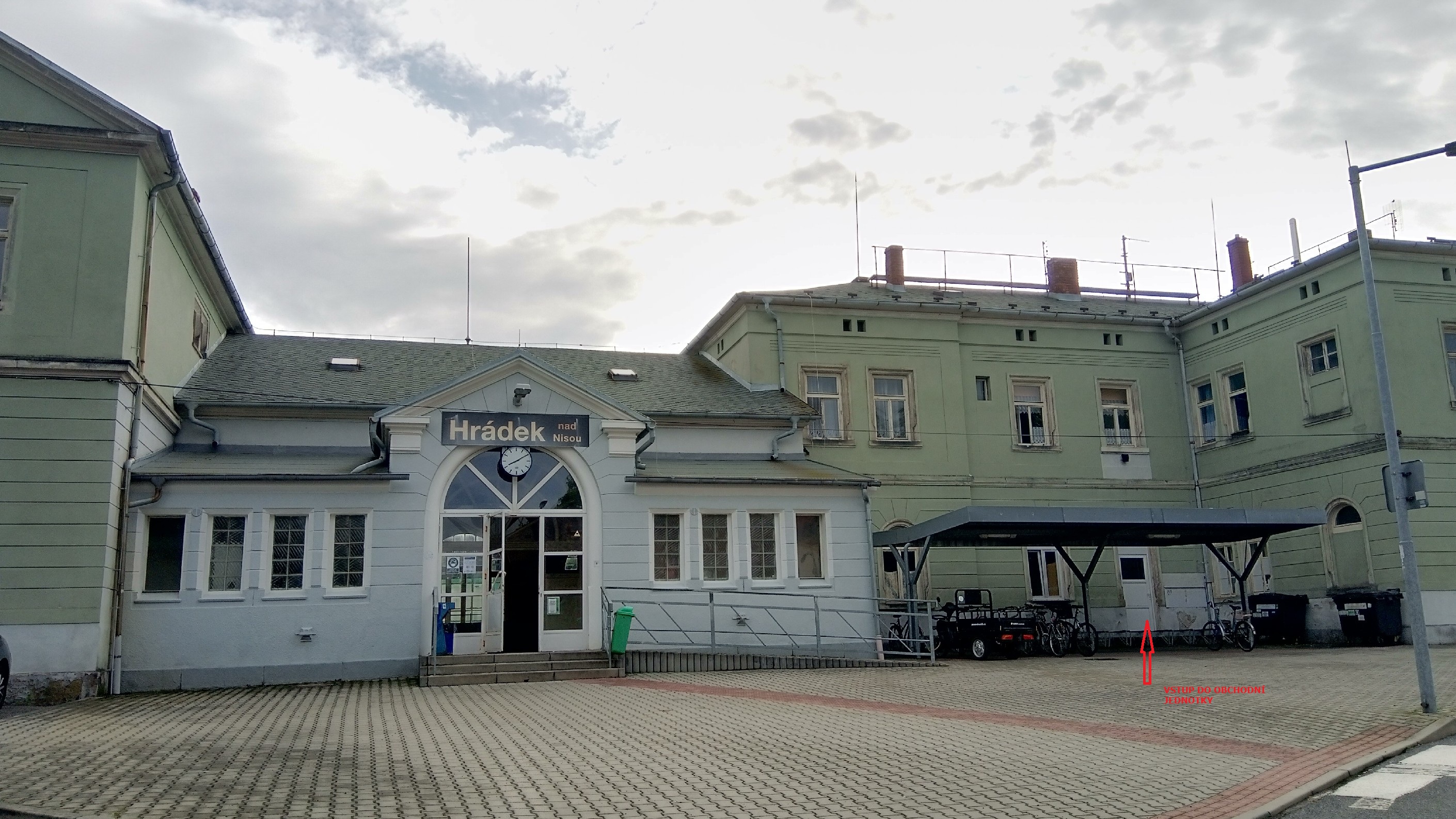 Pronájem komerčních prostor v žst. Hrádek nad Nisou