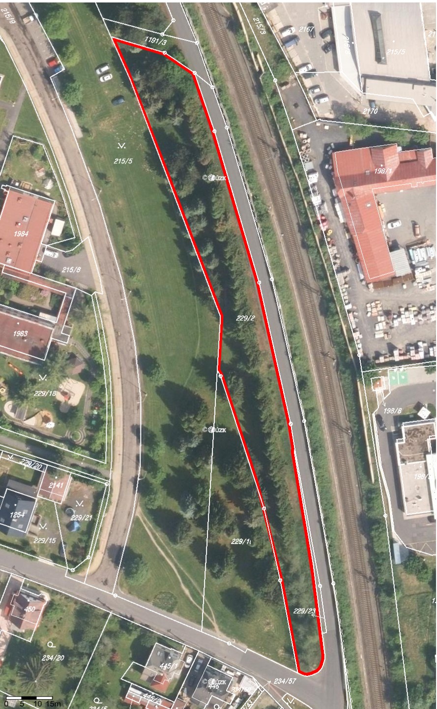 Prodej pozemku parcelní číslo 229/2 v katastrálním území Úšovice